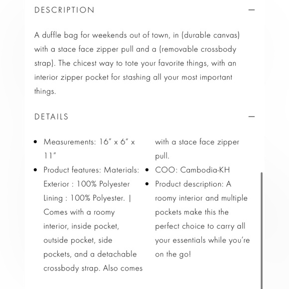 Alice + Olivia Duffle Bag - Picture 4 of 5